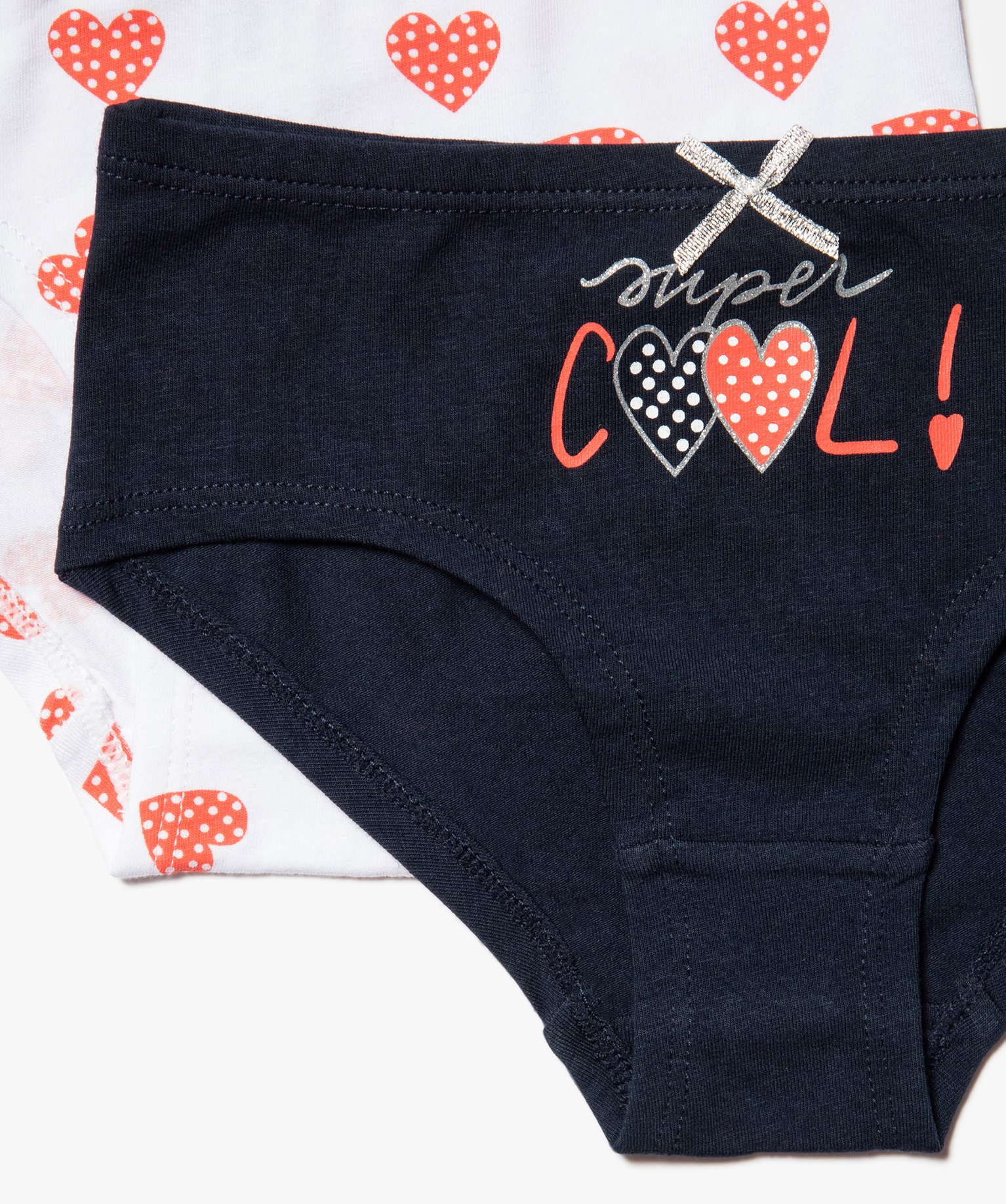 Shorties fille imprimés avec n?ud pailleté (lot de 3) multicolore | GEMO