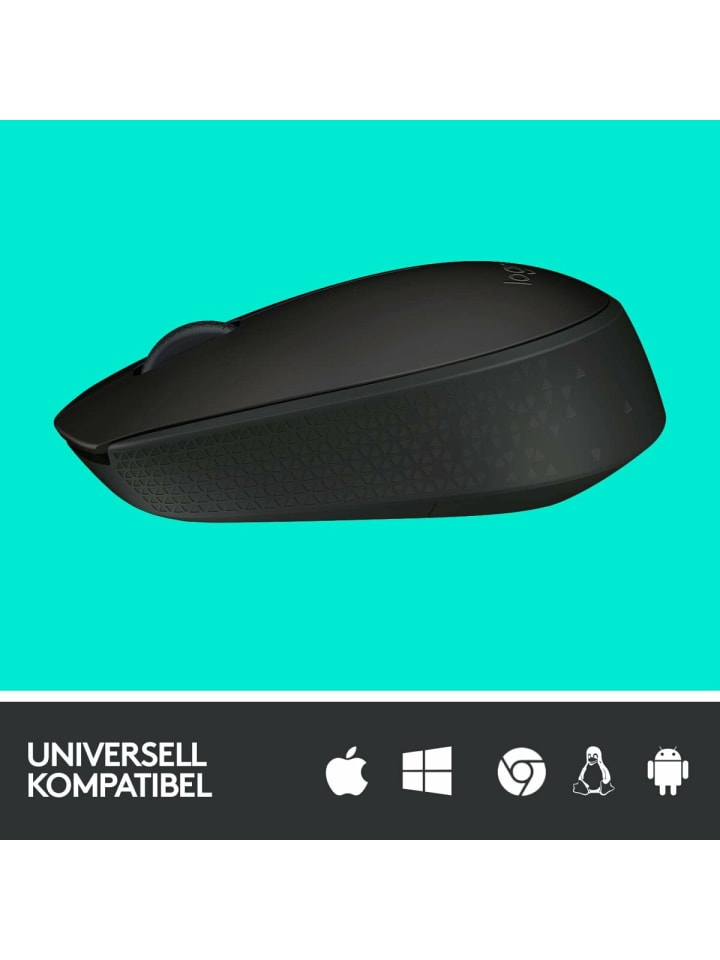 Logitech Elegante Schwarz Wireless B170 Maus – Perfekte Wahl für in Schwarz günstig kaufen onesize