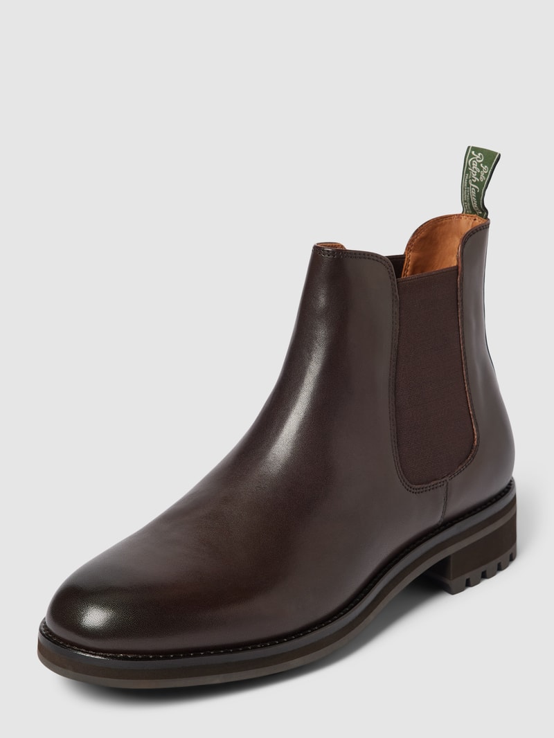Chelsea Boots aus Leder Modell 'BRYSON' in dunkelbraun