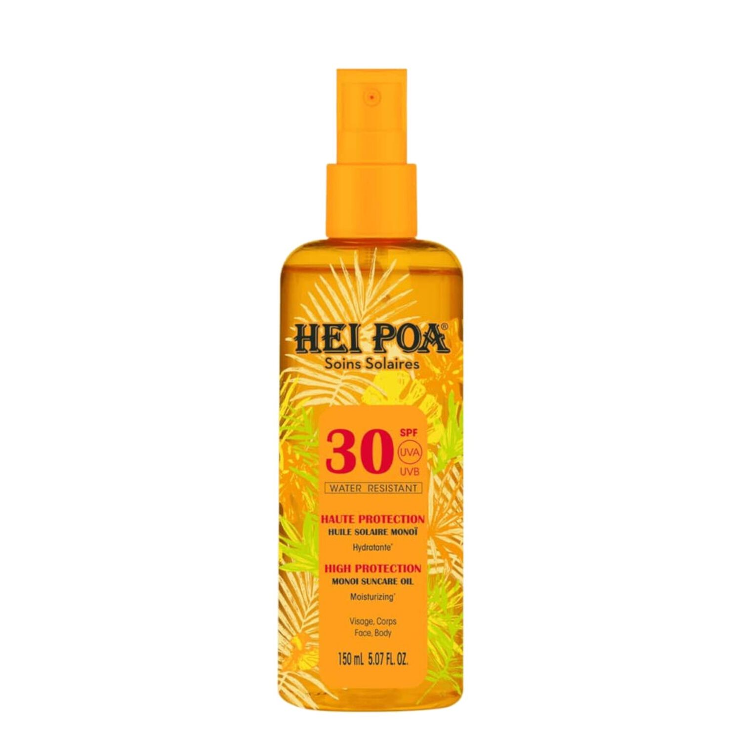 Hei Poa Huile de Monoï Solaire SPF30 Haute Protection 150 ml