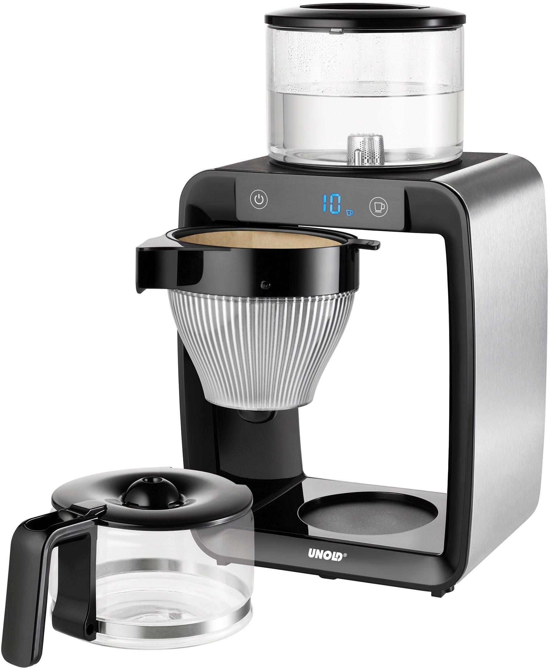 Unold Filterkaffeemaschine KAFFEEAUTOMAT Aroma Star 28435, 1,25l Kaffeekanne, Papierfilter 1x4