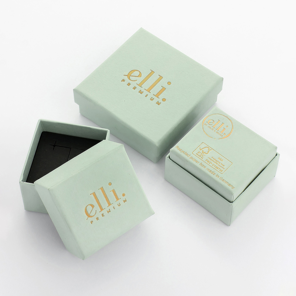 Elli PREMIUM Elli PREMIUM Bague Noeuds Dames Geo Minimal en or Jaune 375 Bague