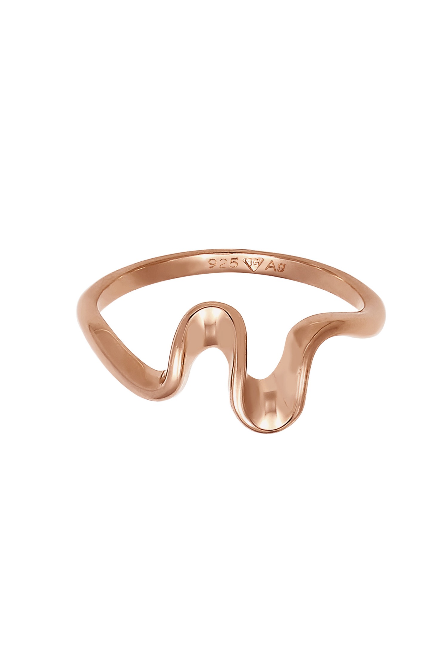 Collana da donna Elli dal look trendy con onde, in argento sterling 925.