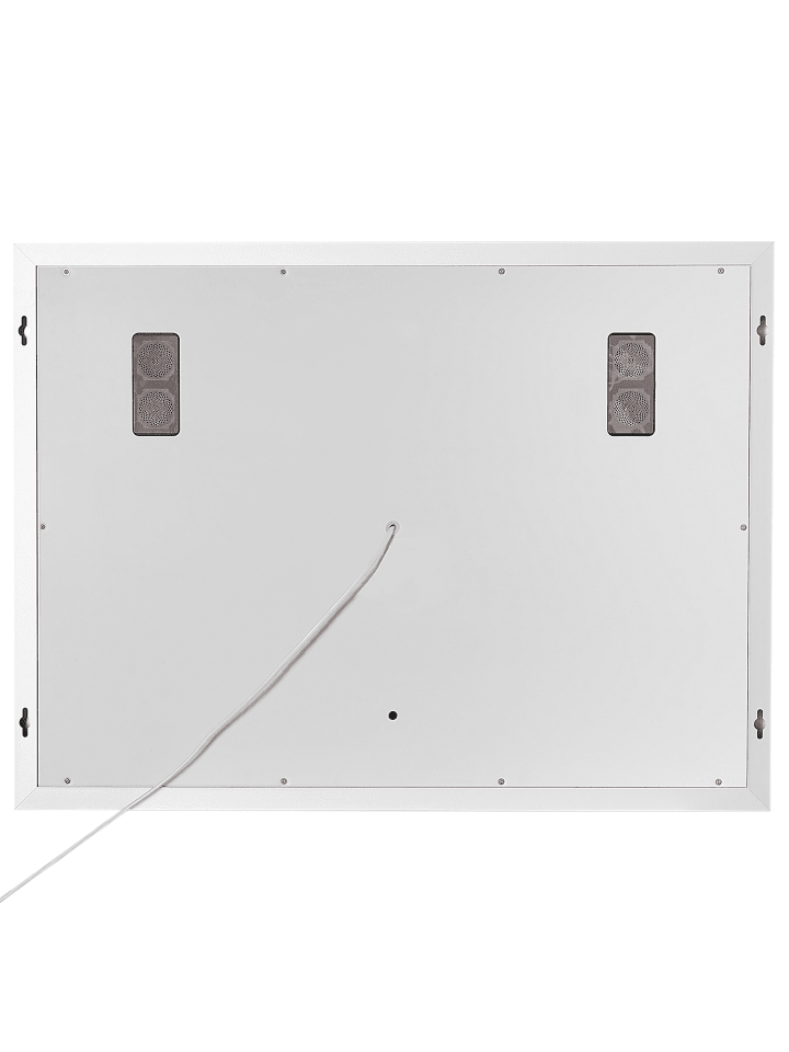 Beliani Badezimmerspiegel MONTARON in Silber - (W) 80 x (H) 60 x (L) 4 cm günstig kaufen onesize