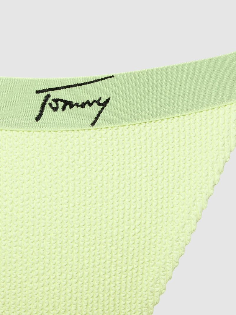 Bikini-Slip mit Strukturmuster in hellgrün