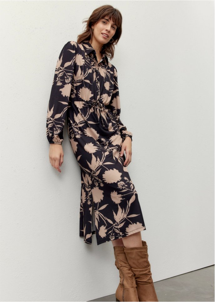 bedrucktes Midikleid