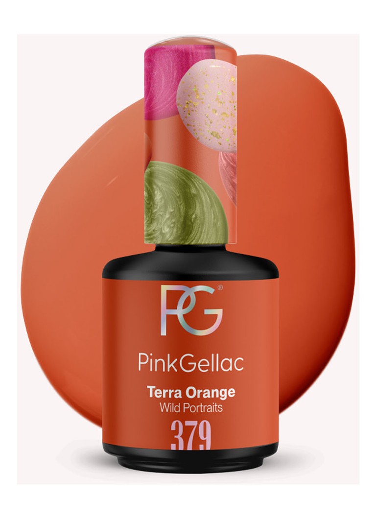 Pink Gellac 379 Terra Orange - gelinis nagų lakas