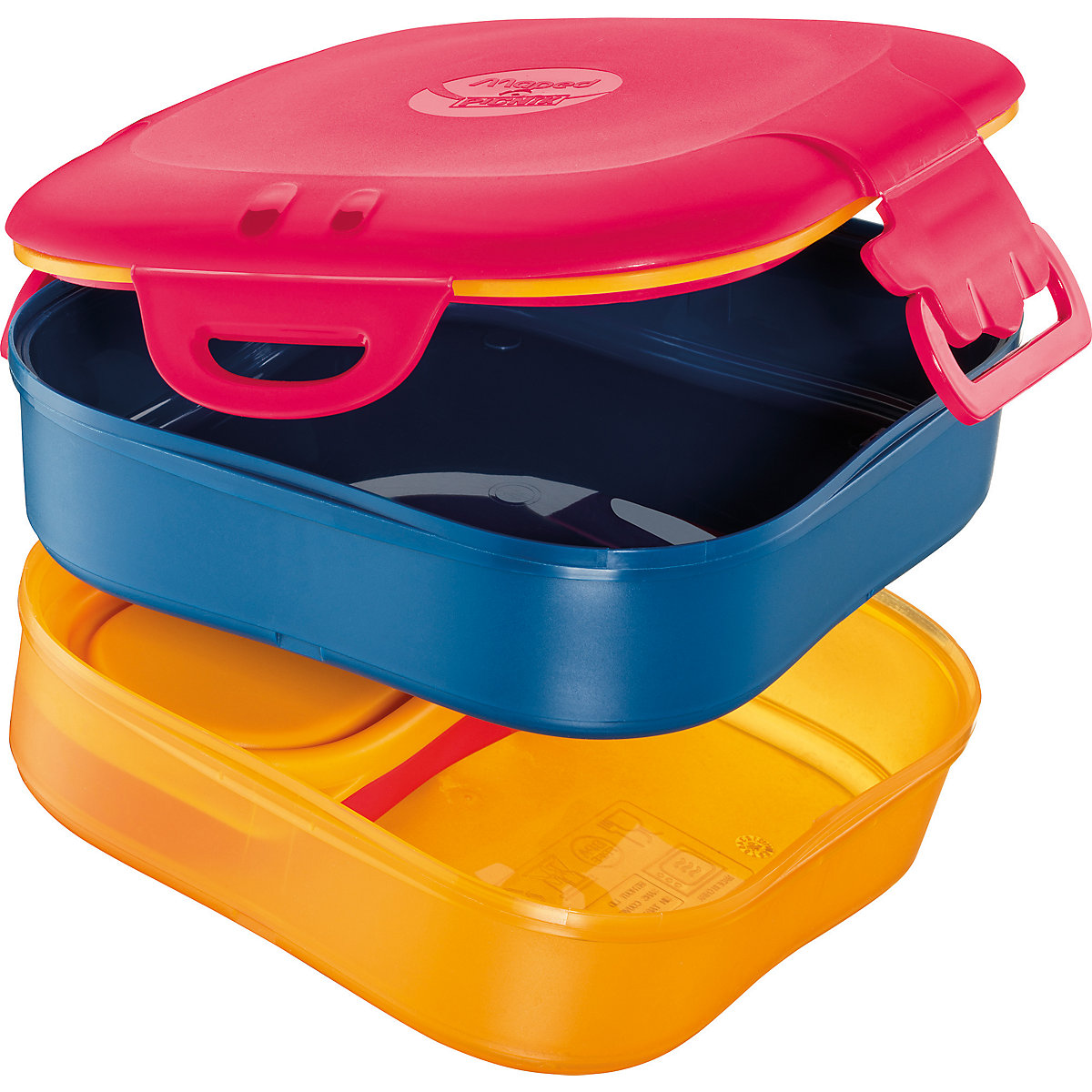 Brotdose PICNIK Kids Concept 3in1 rot/orange, 1.400 ml