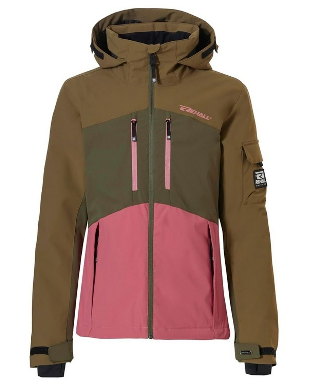 REHALL Skijacke Rehall Kinder Skijacke Rome Junior olive