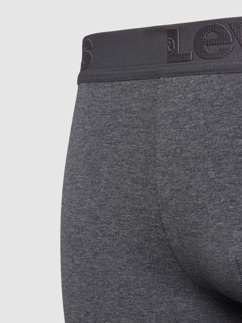 Boxershorts mit Label-Bund im 3er-Pack in schwarz