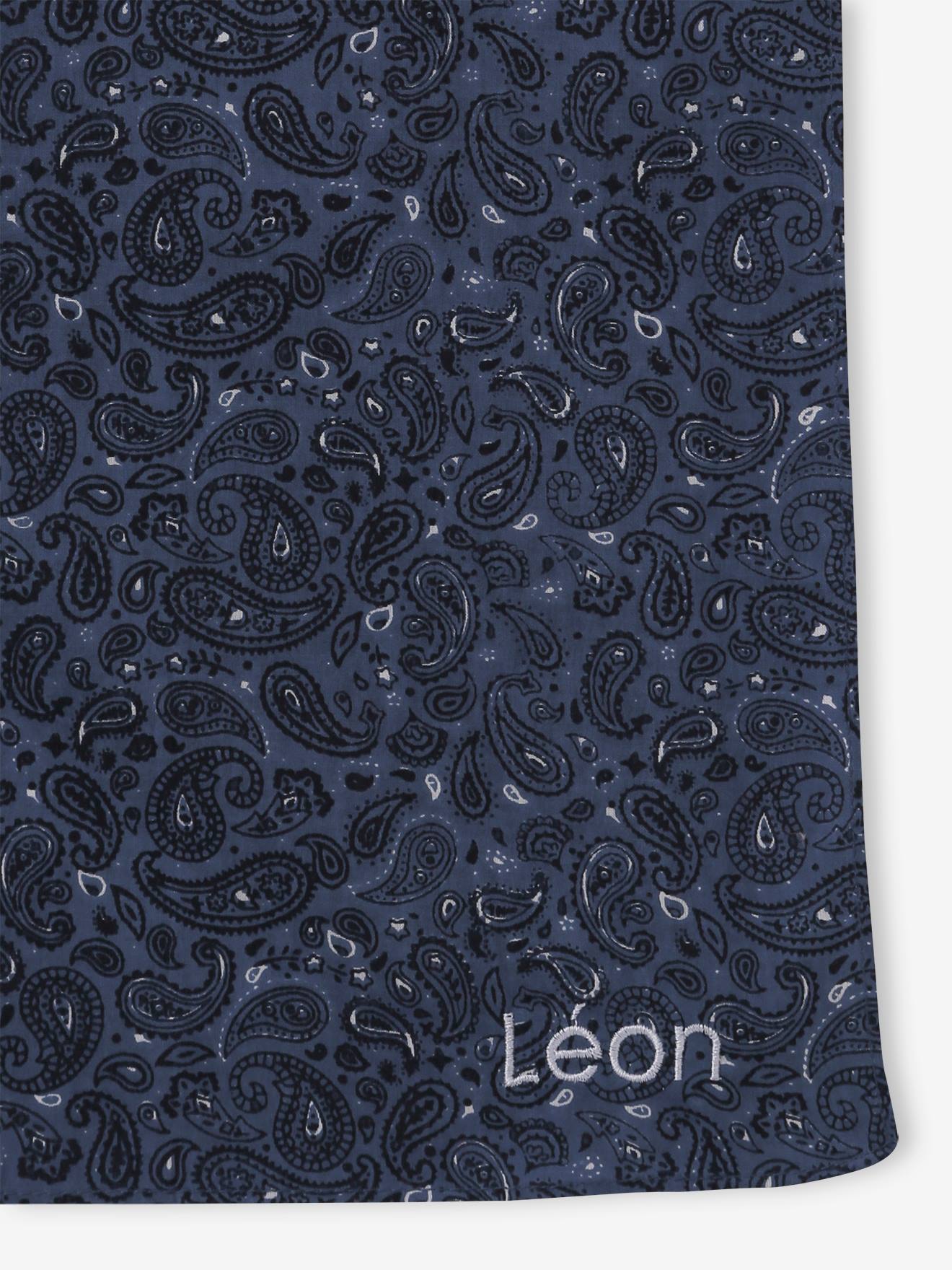 Vertbaudet Jungen Bandana-Halstuch, personalisierbar - marine