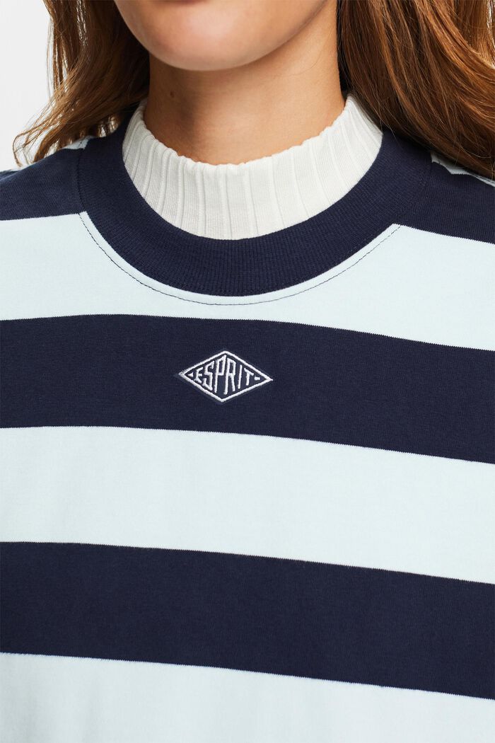 Gestreifter Baumwollpullover