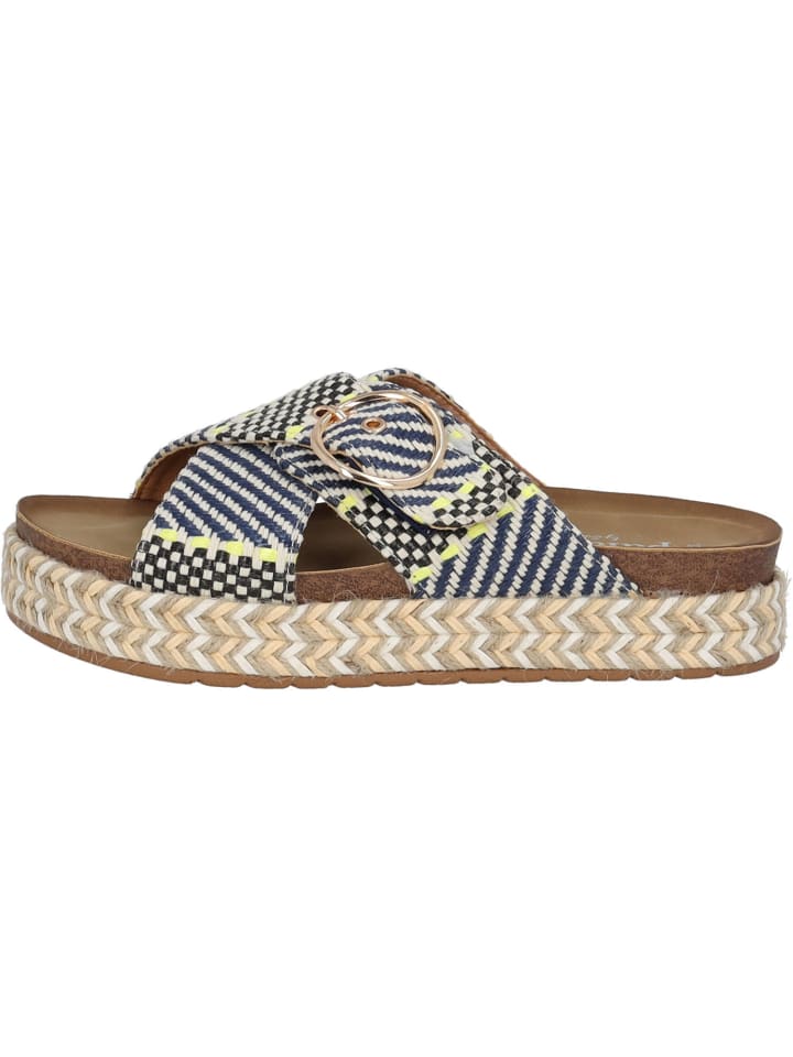 palado Plateau-Pantoletten in NAVY MULTI günstig kaufen