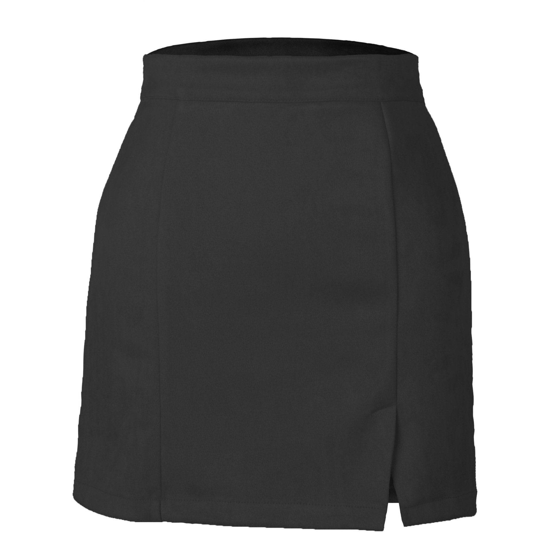 B.X A-Linien-Rock Damen-Hüftbedeckungsrock mit hoher Taille, einfarbiger Rock Damen-Minirock, schmale Passform, A-Linien-Rock für Herbst und Winter