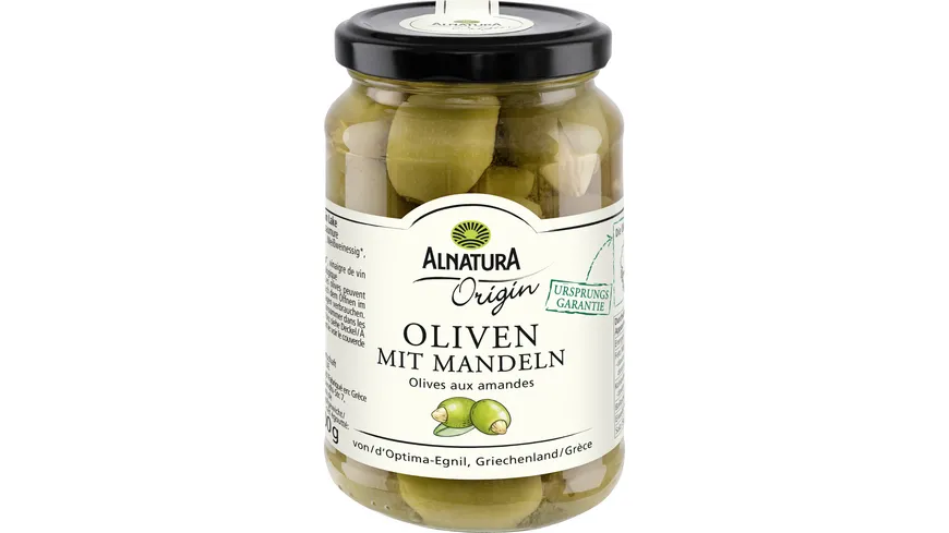 Alnatura Bio Origin Oliven mit Mandeln 200 g