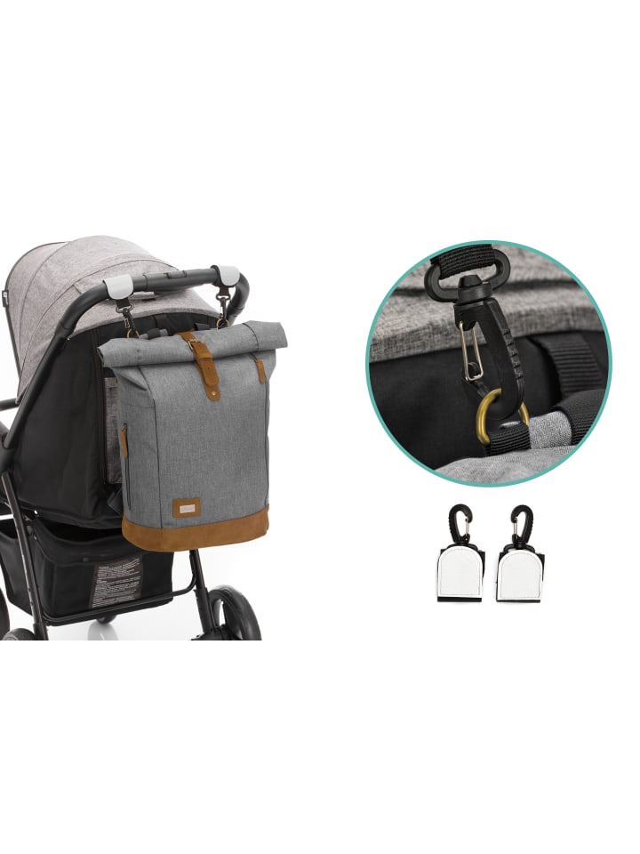 fillikid Wickelrucksack Berlin in Grau Melange günstig kaufen onesize