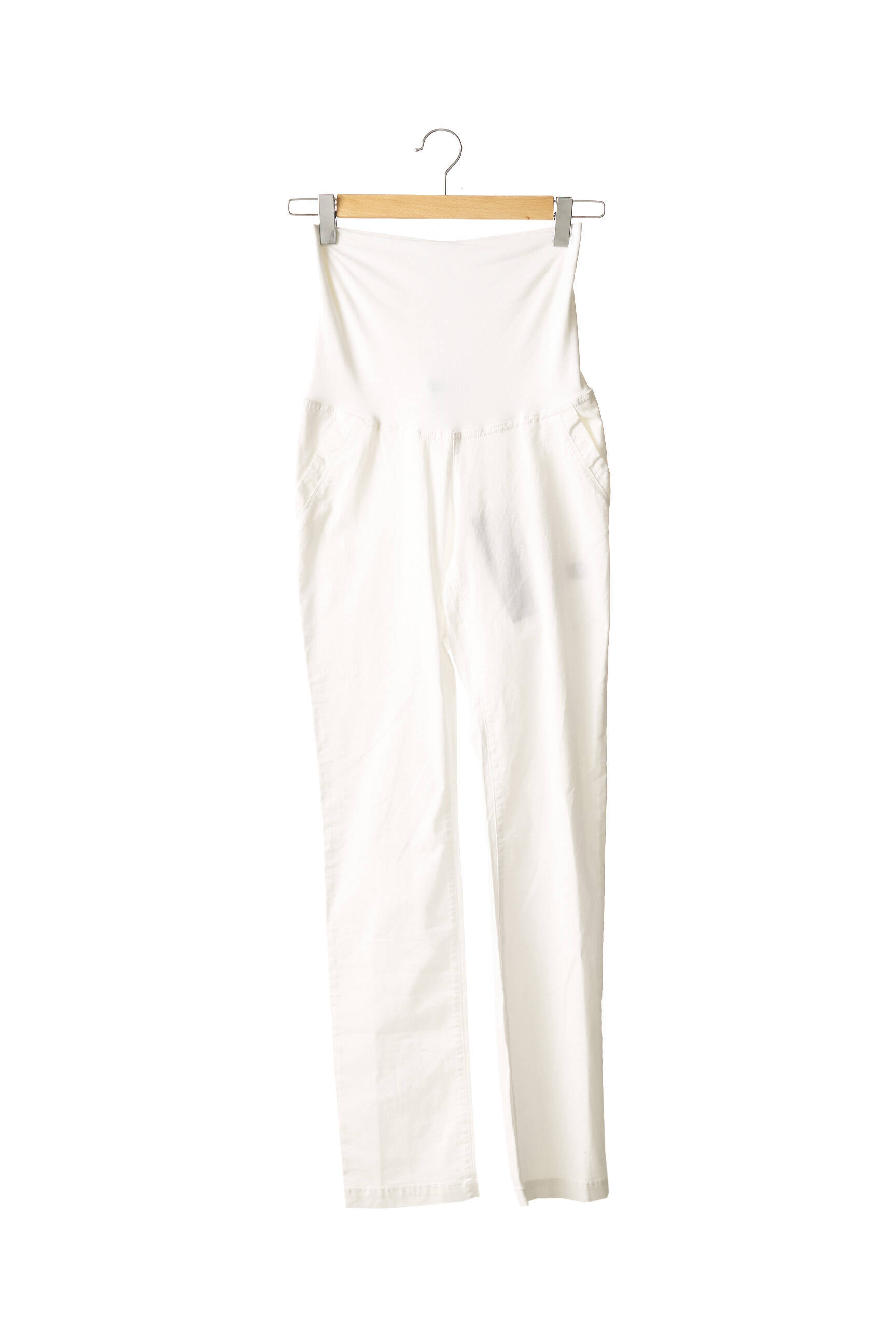 Love2wait Pantalons Maternite Femme couleur blanc