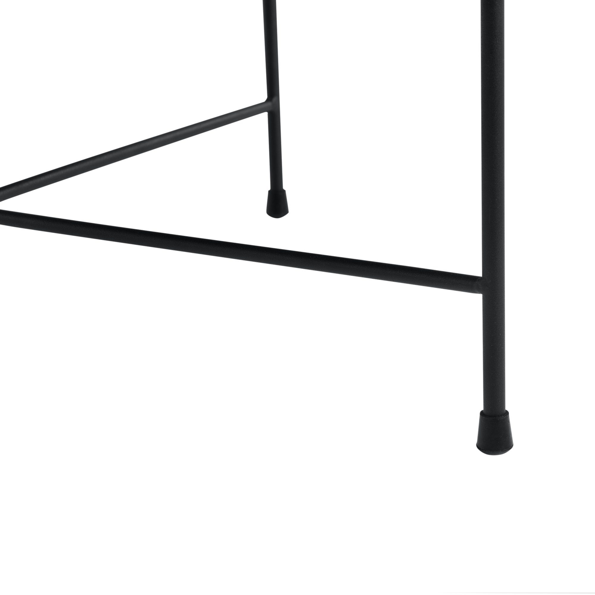 en.casa Couchtisch, Stylischer Couchtisch Tauranga Rund Wallnussoptik/Grau