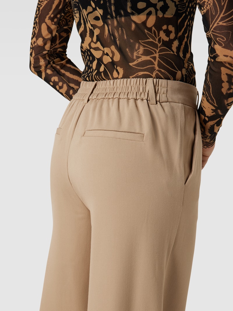 Stoffhose mit Paspeltaschen am Gesäß Modell 'VARONE' in sand