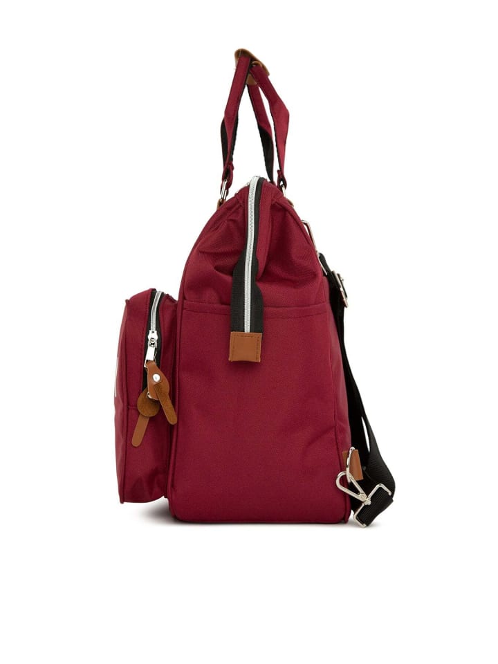 BAGmori Wickeltasche - Rucksack in Bordeaux günstig kaufen onesize