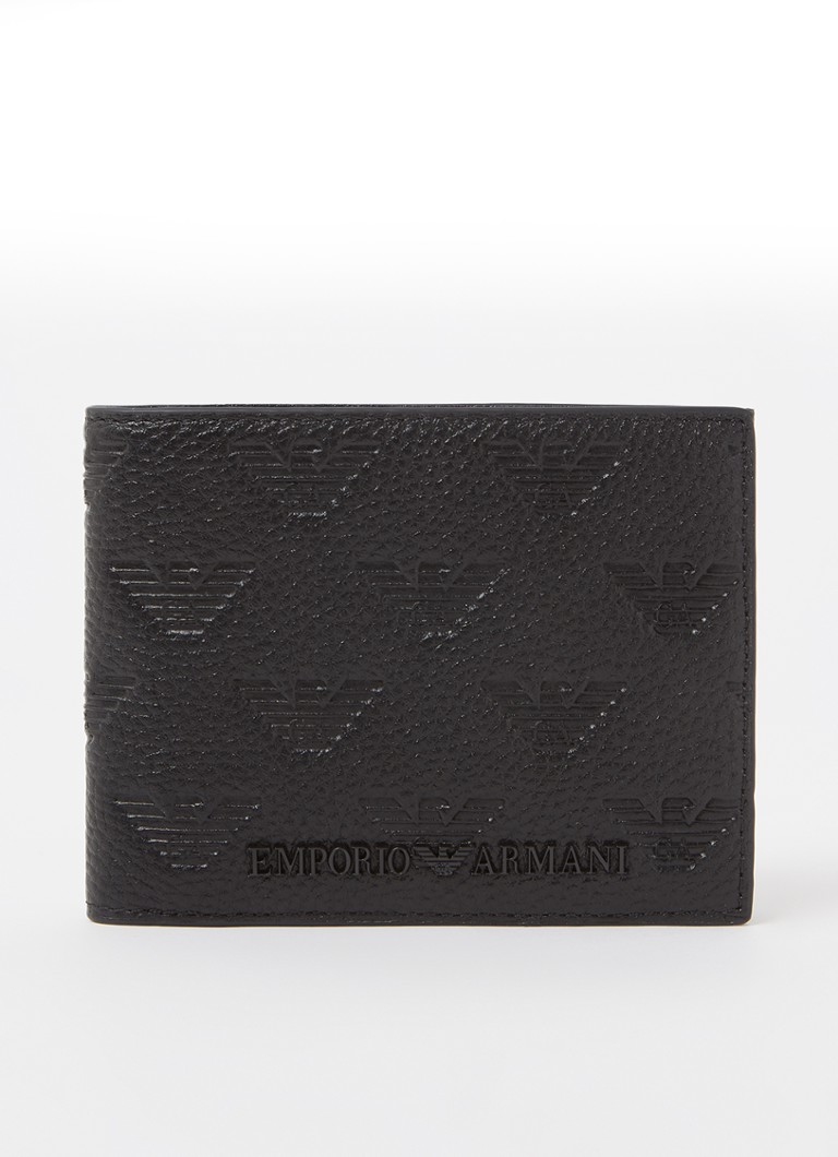 Portofel din piele cu logo-ul Emporio Armani