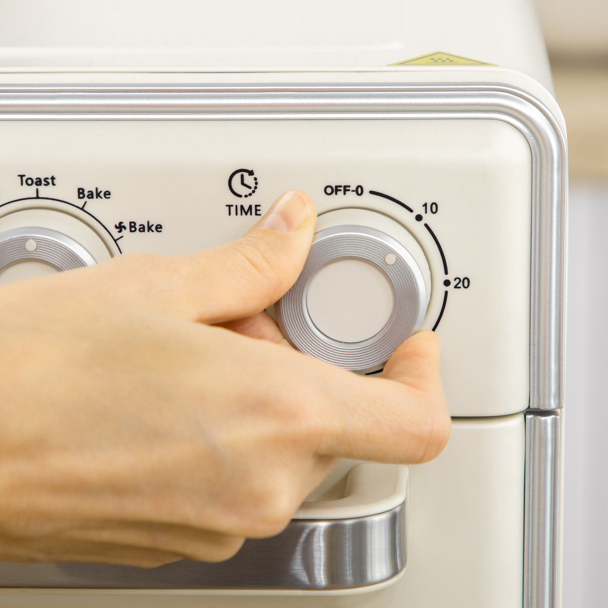 HOMCOM Minibackofen 5-in 1 Mini Ofen, 20 L Fassungsvermögen, 1400W, mit Drehspieß