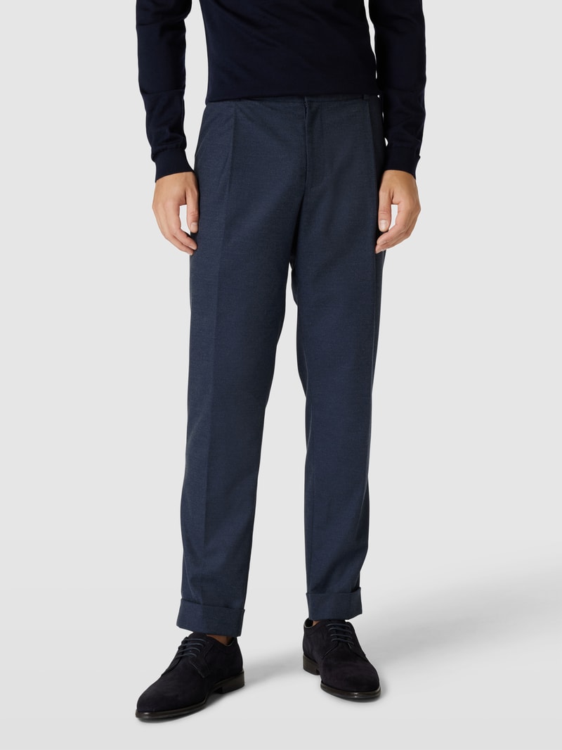 Anzughose mit Bundfalten in jeans