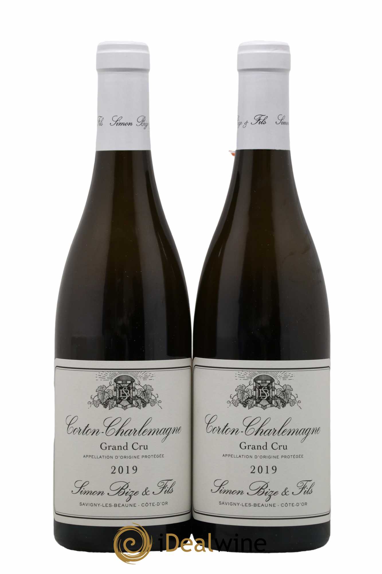 Corton-Charlemagne Grand Cru Simon Bize & Fils  2019 - Lot de 2 Bouteilles
