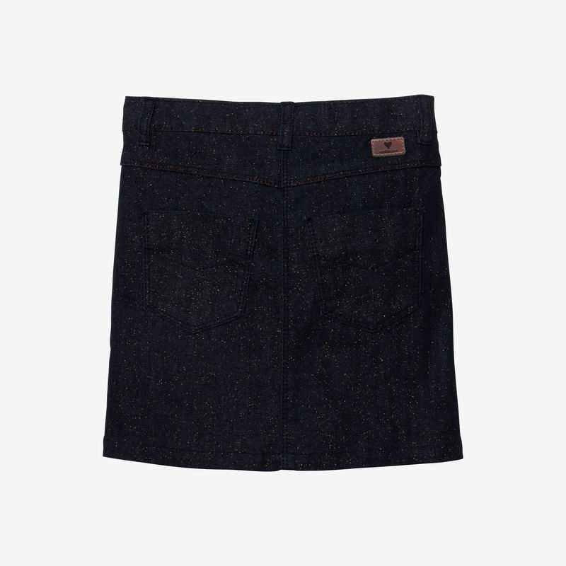 Jupe fille denim pailleté or Catimini