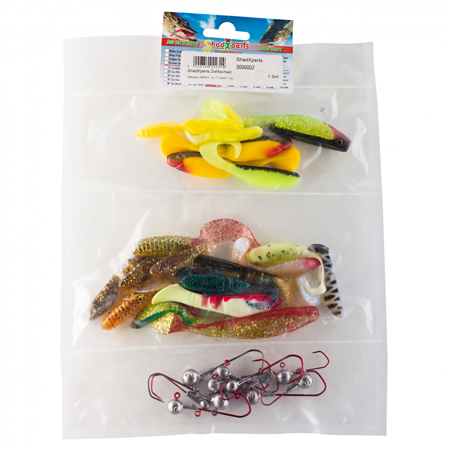 ShadXperts Softbait Stillwasser Zander Set