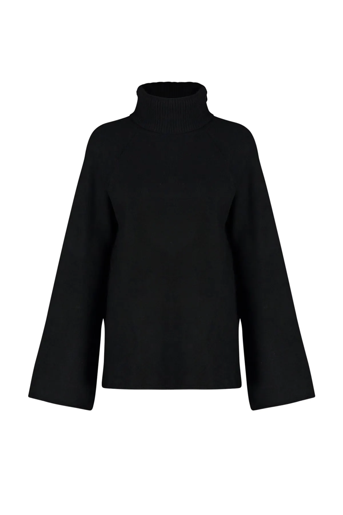 Trendyol Collection  Schwarzer Rollkragenpullover mit weicher Struktur TWOAW24KZ00426