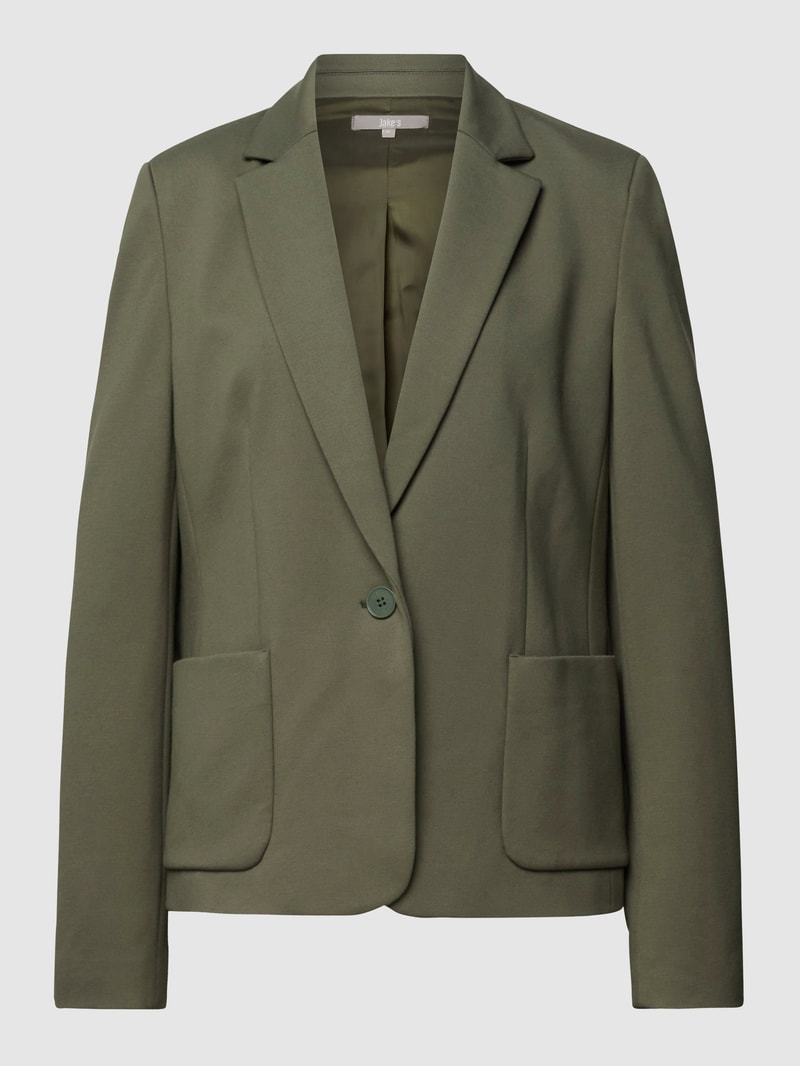 Blazer mit Eingrifftaschen in schilf