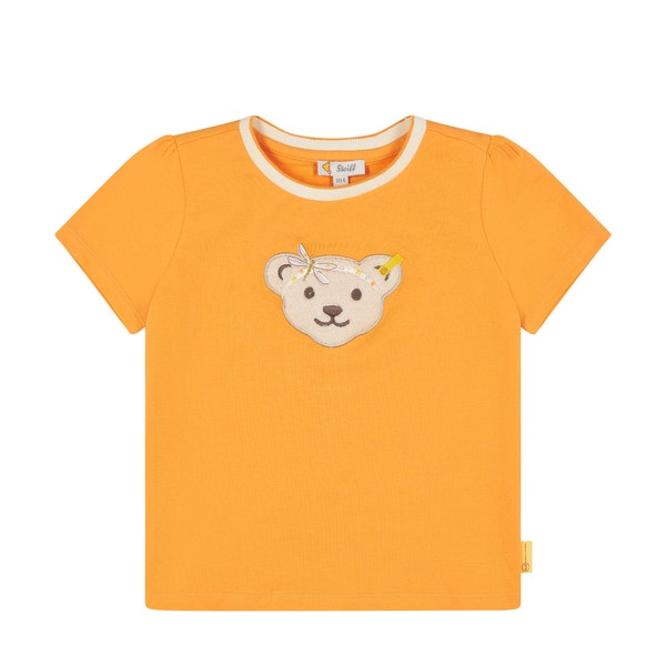 T-Shirt kurzarm, orange für Mädchen