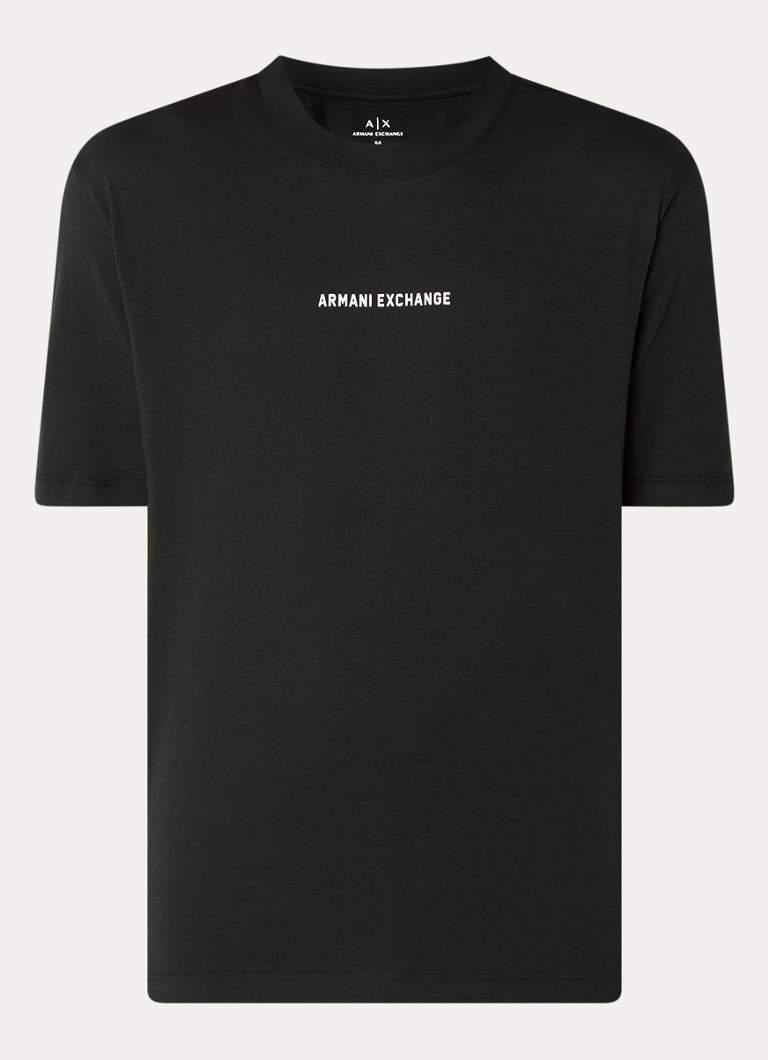 T-shirt Armani Exchange con logo e stampa sul retro.