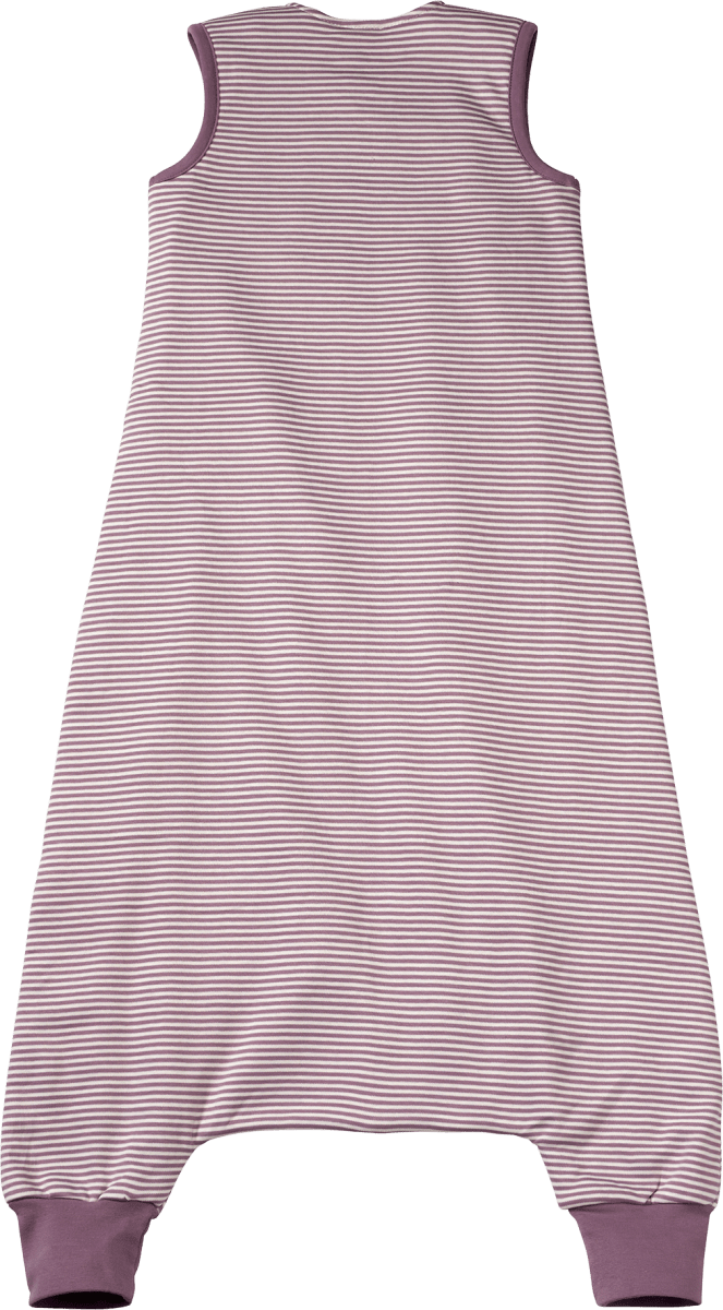 Schlafsack mit Beinen 1,5 TOG, mit Ringeln, lila, 100 cm, 1 St