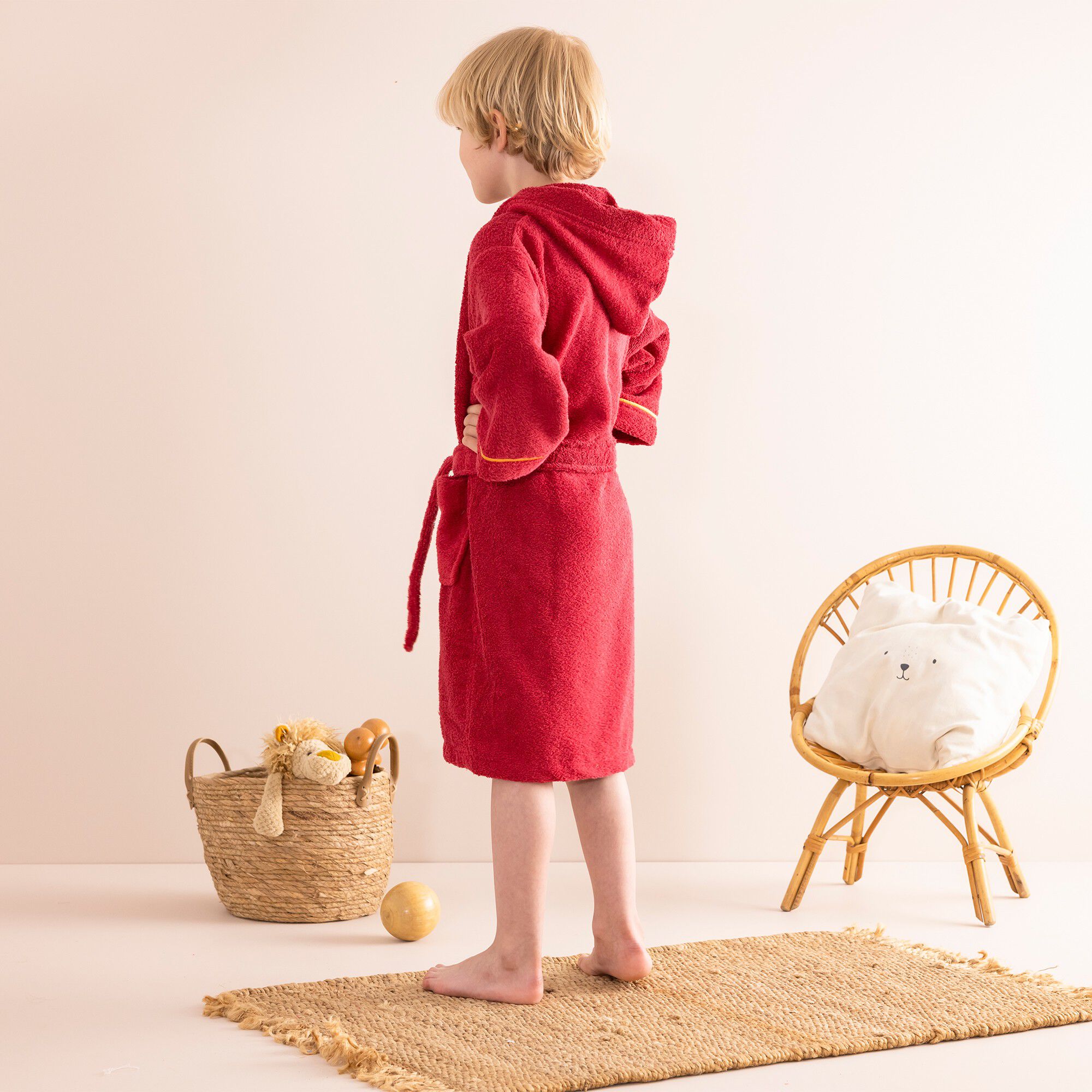 Peignoir enfant à capuche Harry Potter éponge coton