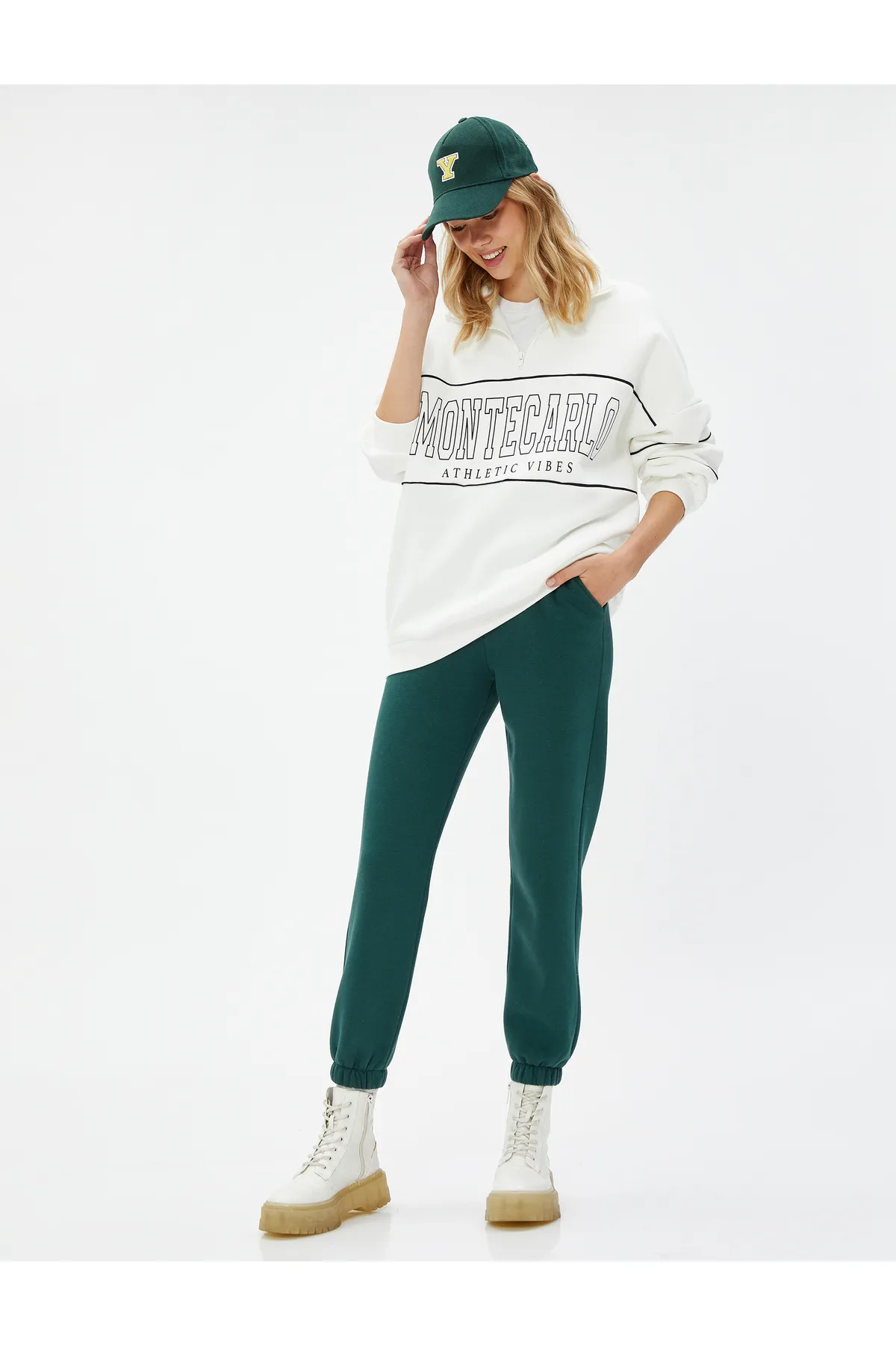 Koton  Jogger-Jogginghose mit elastischem Bund und Taschendetail