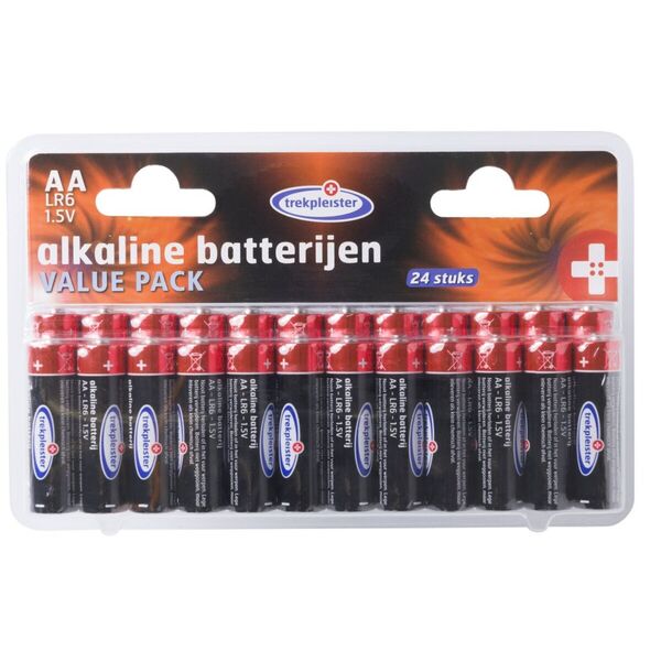 Trekpleister AA alkaliparistot 24 kpl