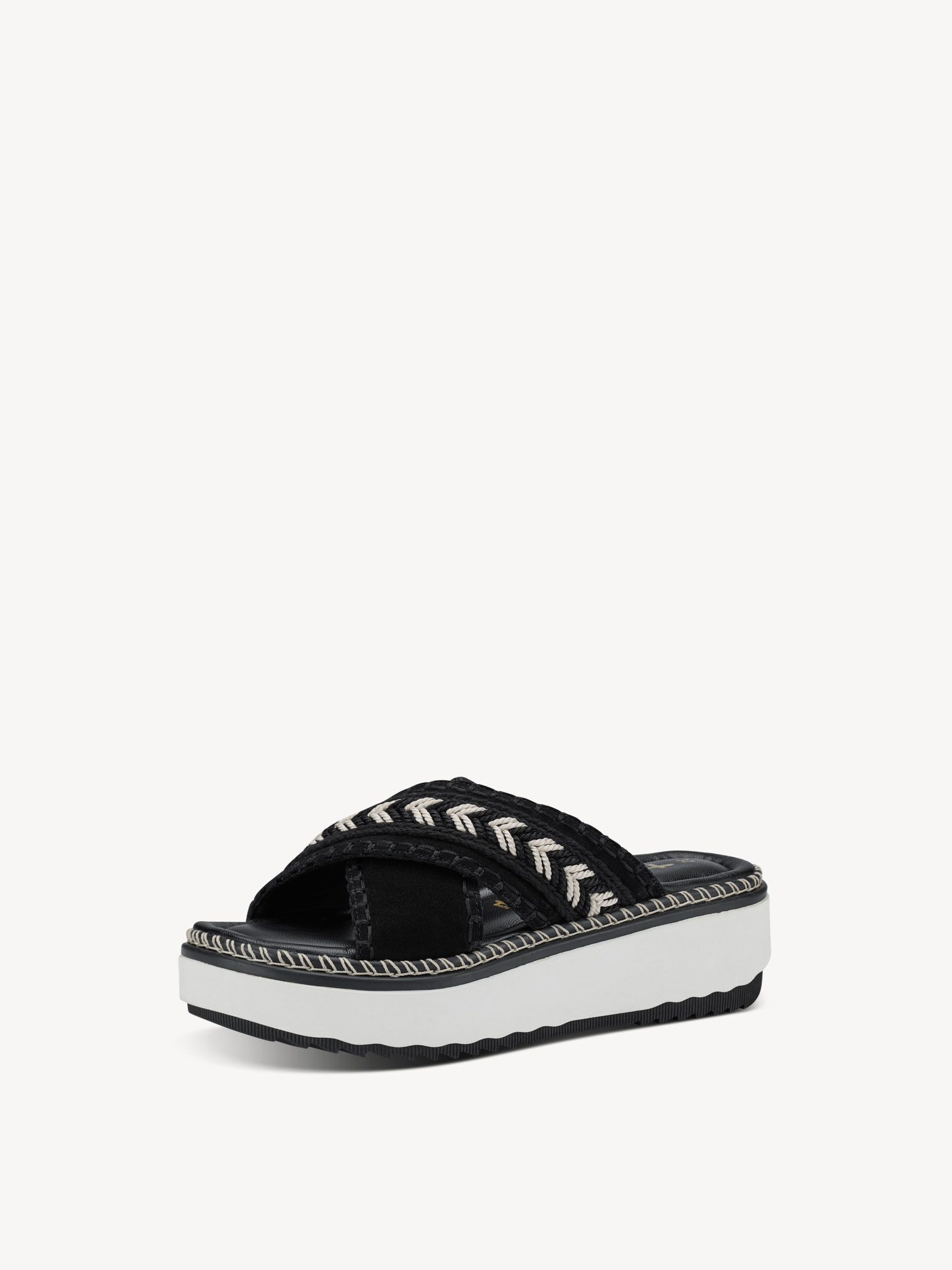 Mule en cuir - noir