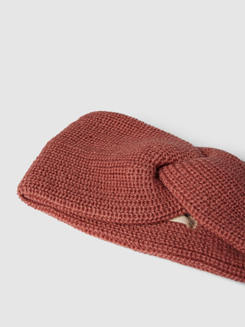 Stirnband mit Label-Detail in kirschrot