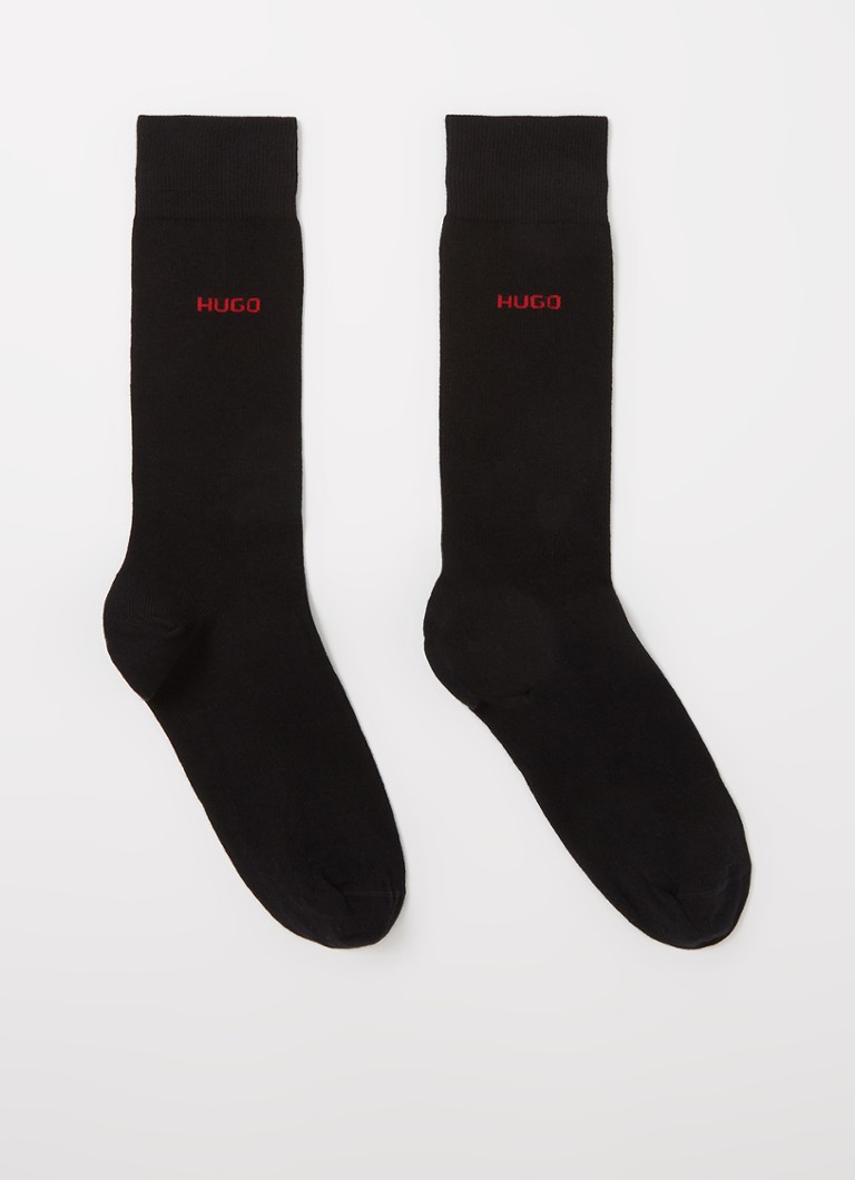 Șosete cu logo HUGO BOSS, set de 2
