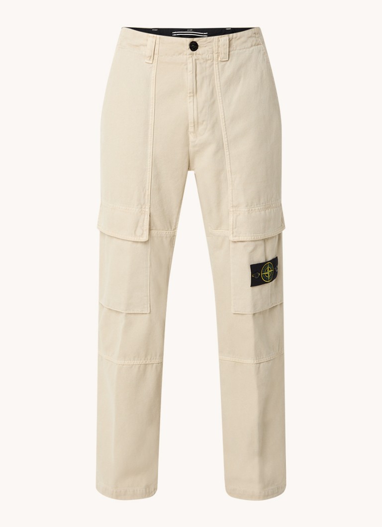 Pantaloni cargo cu croi larg Stone Island 30601 și logo