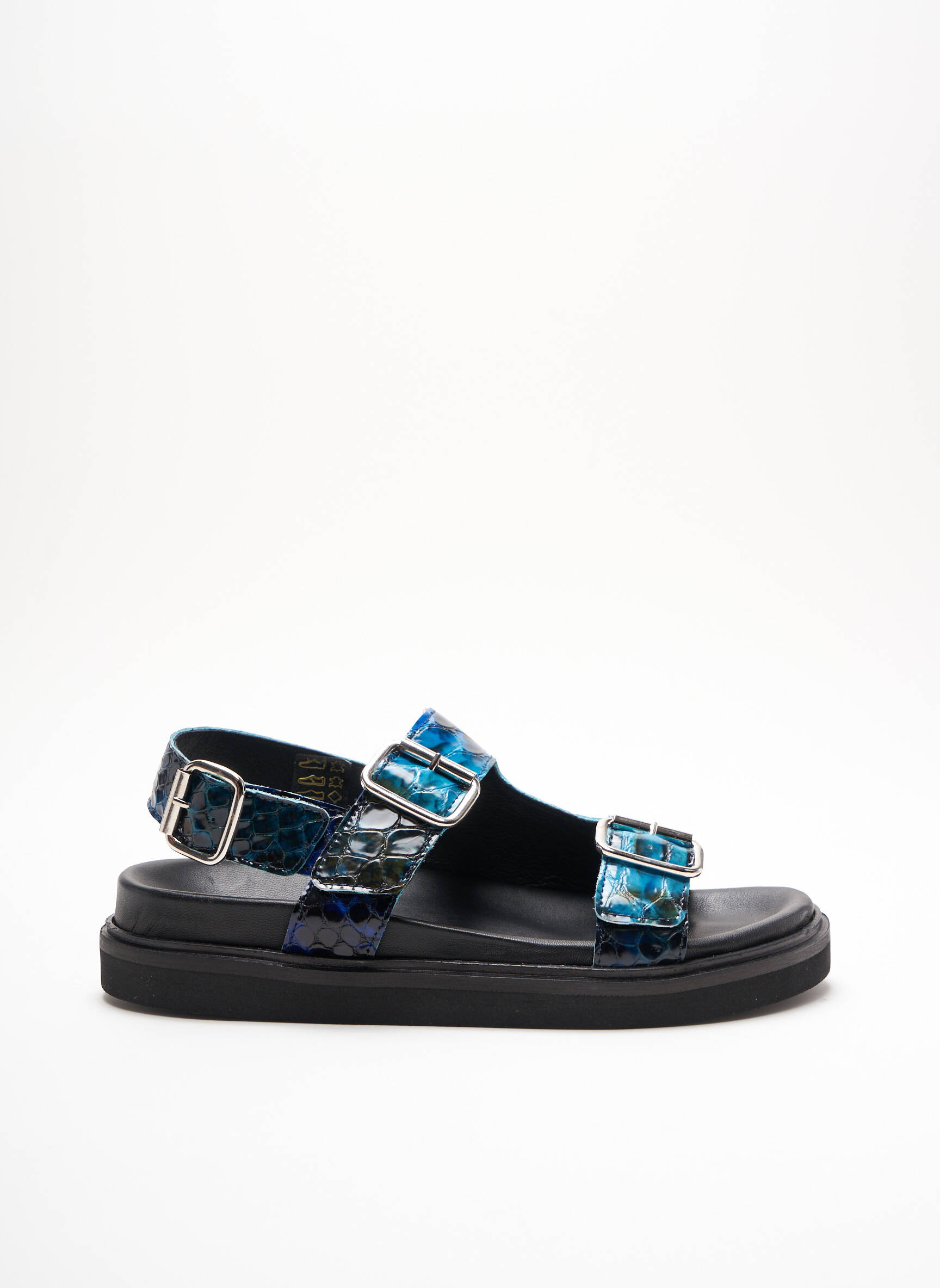 Regard Sandales Nu Pieds Femme couleur bleu