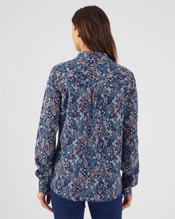 Chemisier pure viscose chaude imprimé