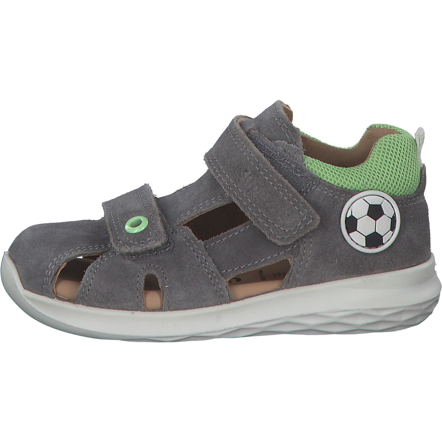 Superfit BUMBLEBEE 00389, Sandaletten, Kinder, HELLGRAU/GRÜN