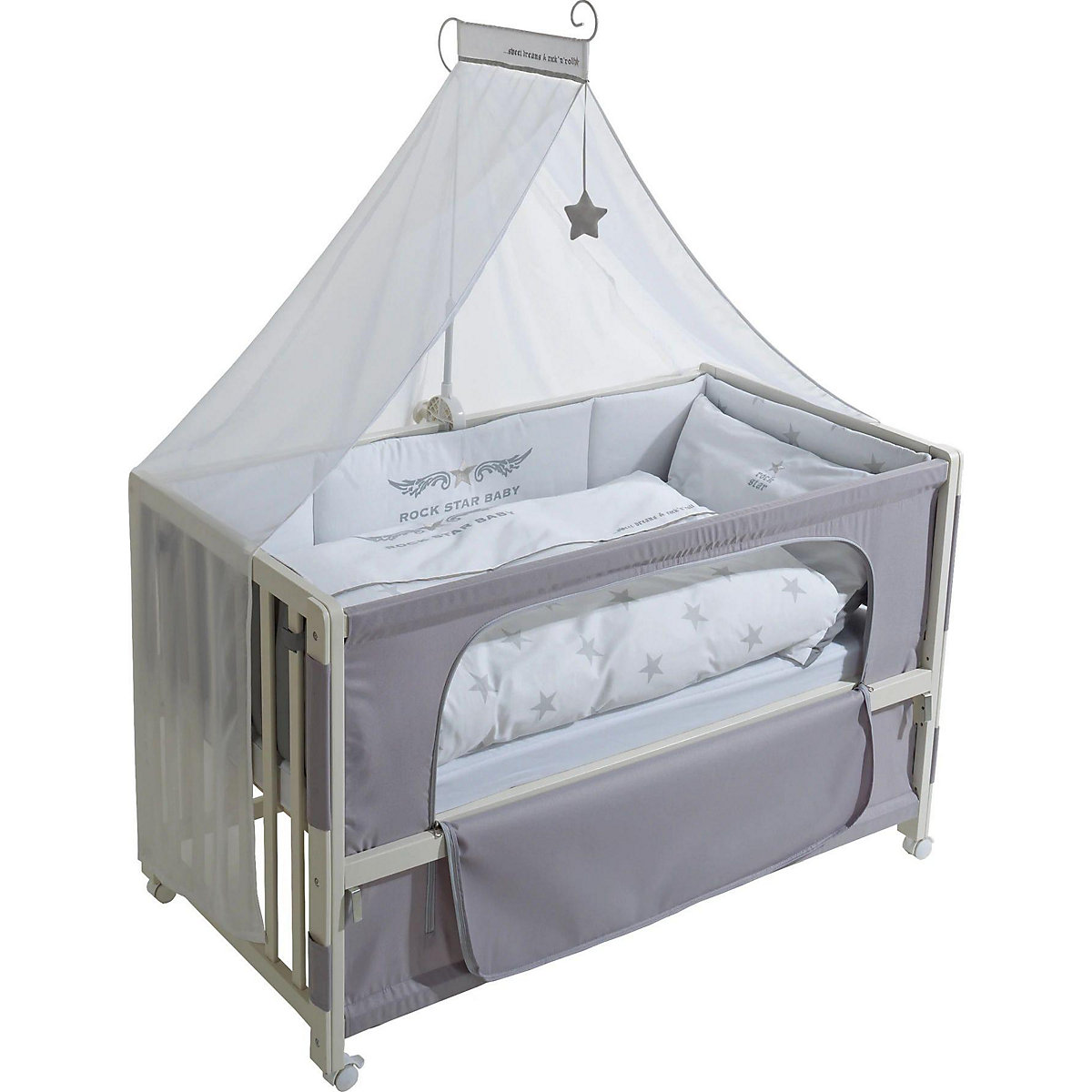 Room Bed, 60 x 120 cm Rock Star Baby 2 weiß