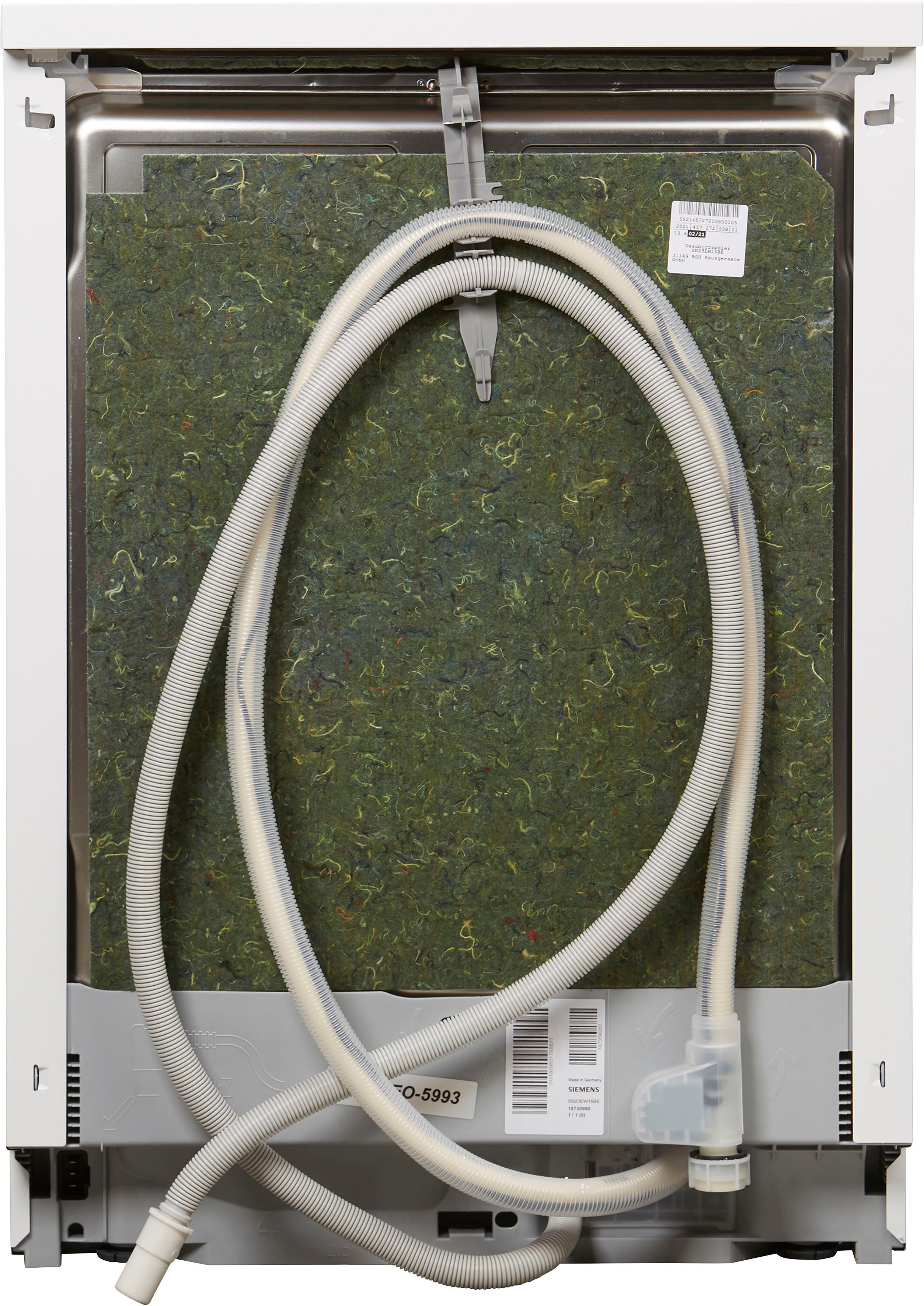 SIEMENS Standgeschirrspüler iQ300, SN23EW15BE, 13 Maßgedecke