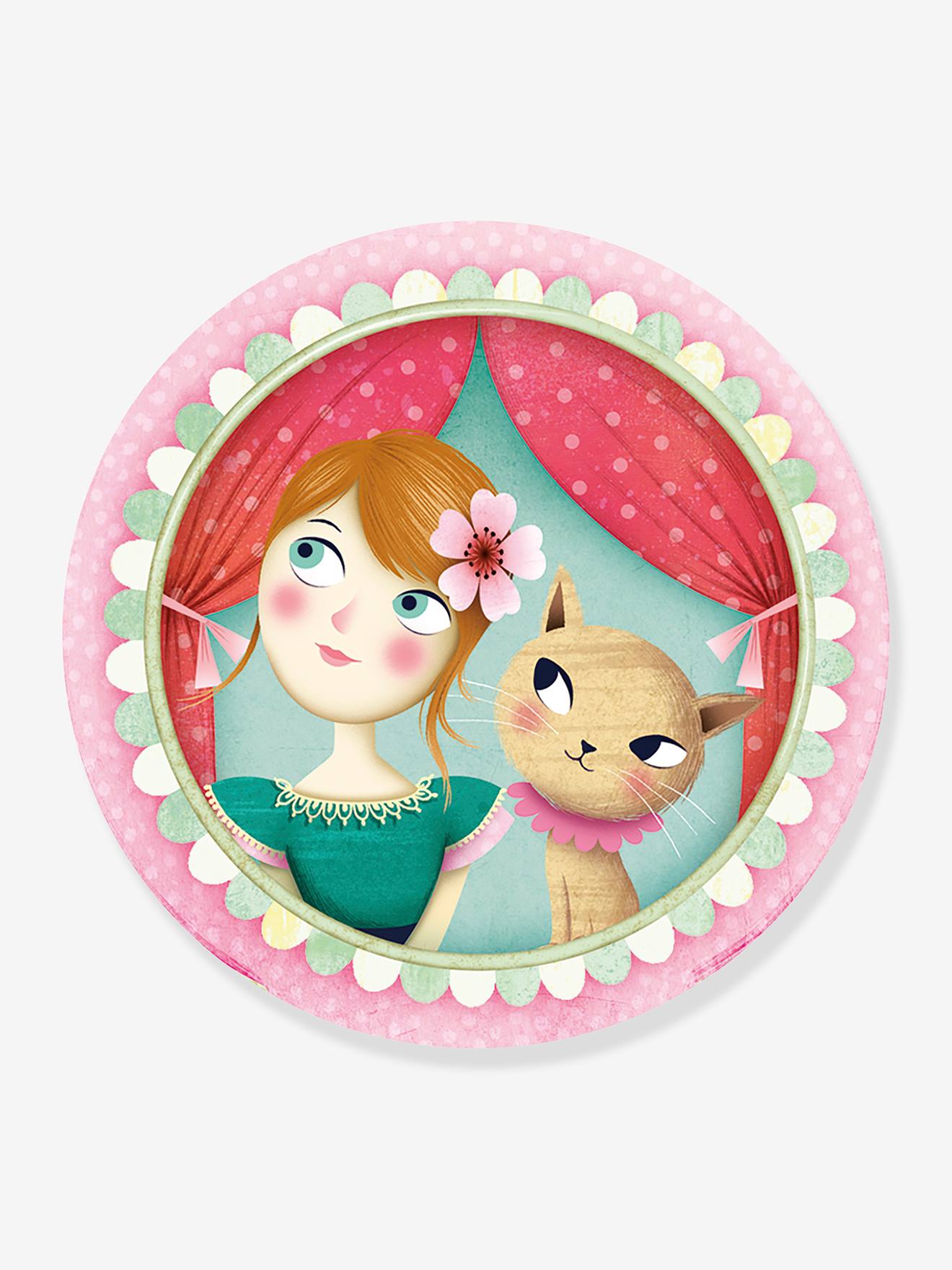 Djeco Kinder Schmuckkästchen mit Spieluhr Prinzessin DJECO - rosa bedruckt