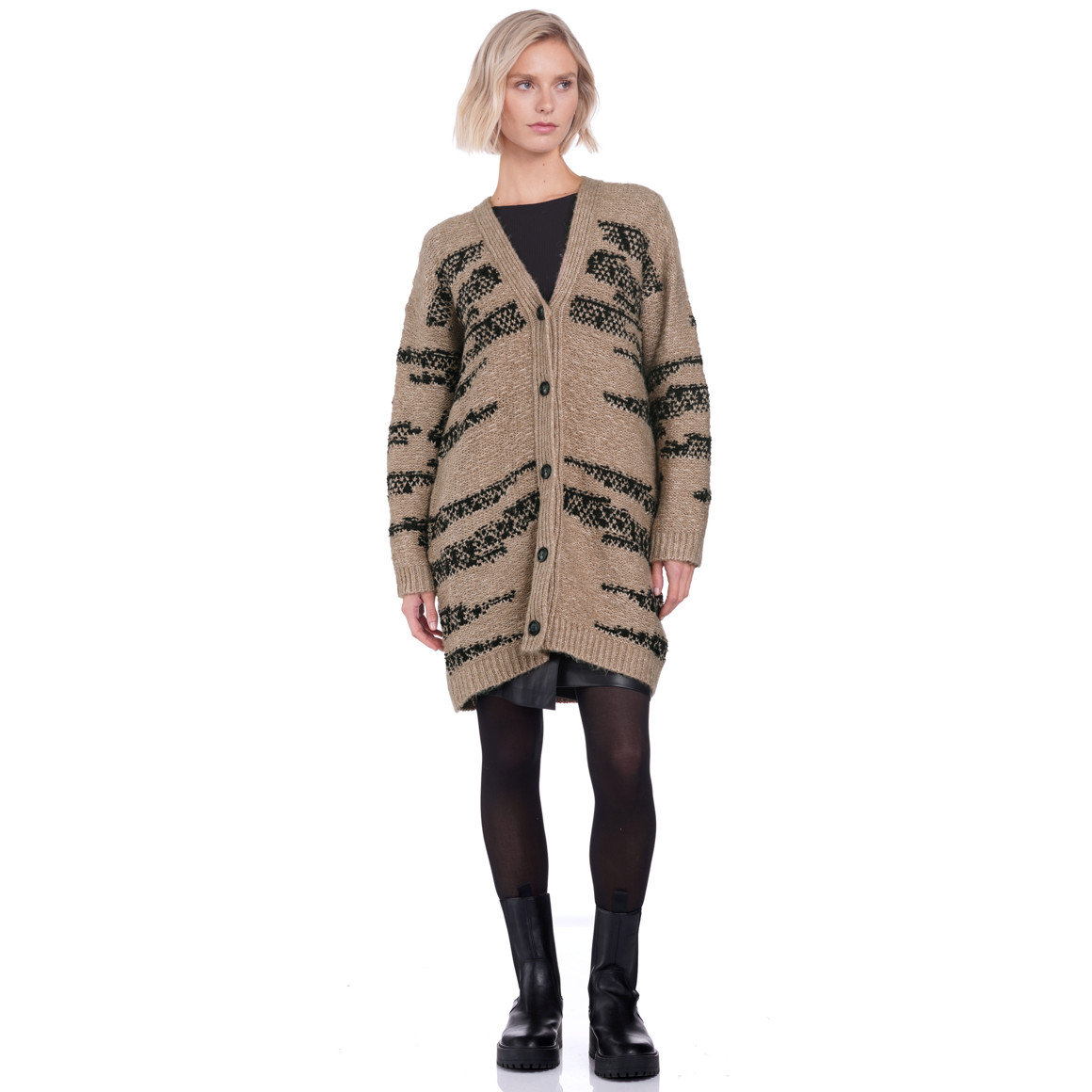 Damen Strickjacke mit Wollanteil