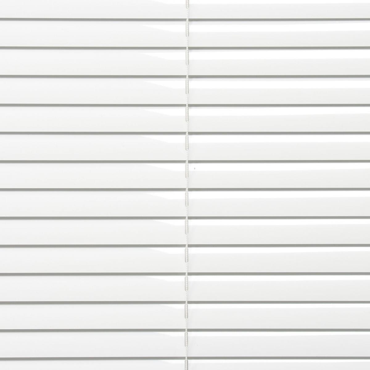 Bella Casa Klemmfix Jalousie verspannt aus Aluminium, 90 x 130 cm (Breite x Höhe), weiß